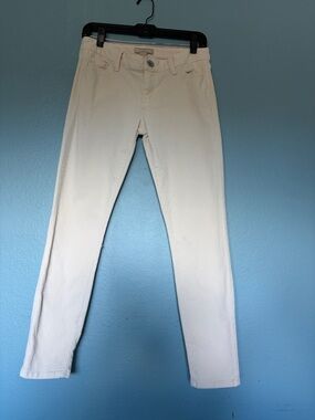 Banana Republic Cream Skinny Jeans
